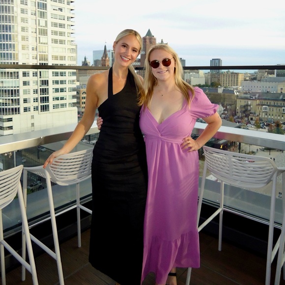 Dissh Black Asym Linen Midi Dress - Picture 5 of 5